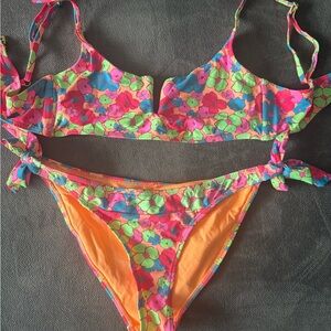 Colorful Floral Bikini Set